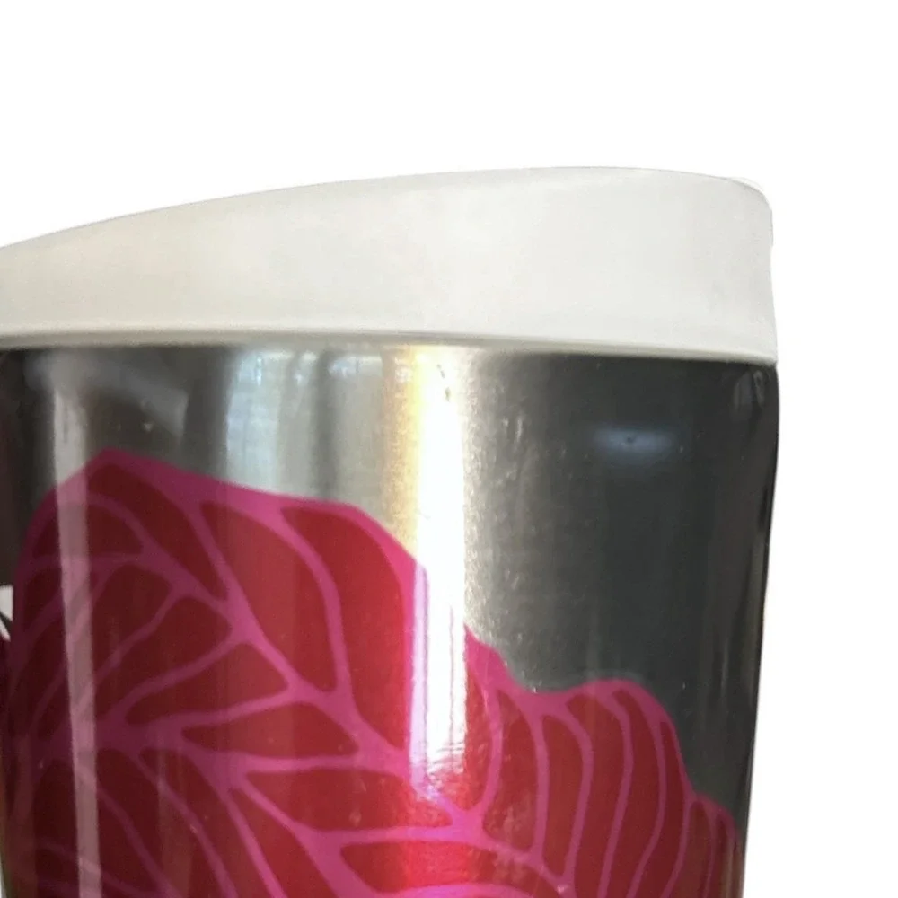 2014 STARBUCKS Stainless Steel Travel Tumbler Mug & Lid 16 oz Holiday Christmas